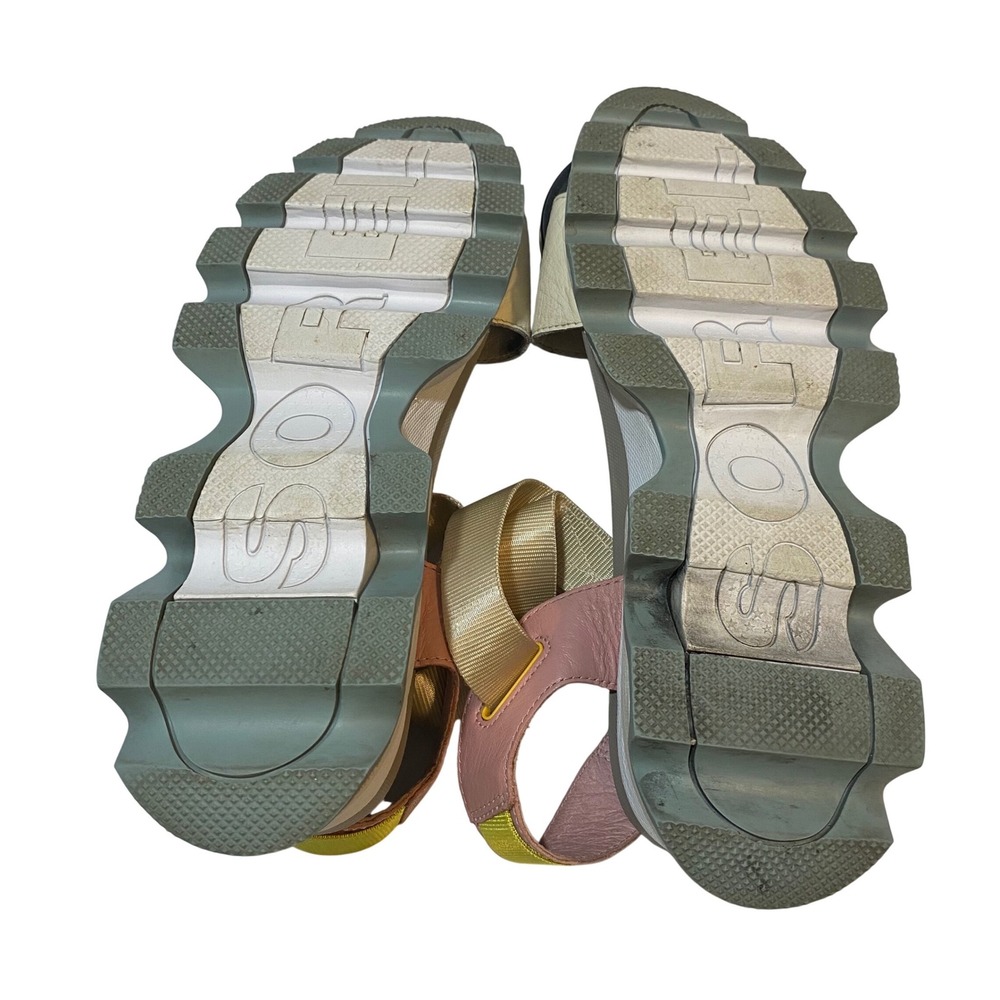 Sorel Kinetic Sandal Womens 10 Cream Pink Grey Sporty Platform NL3567-191 - Picture 9 of 9